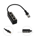 RJ45 adapter dual female port CAT5 Ethernet Cable